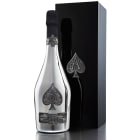 Armand de Brignac Ace of Spades Silver Blanc de Blancs with Gift Box Front Bottle Shot