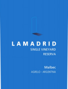 Lamadrid Single Vineyard Malbec Reserva 2016  Front Label