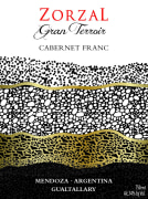 Zorzal Gran Terroir Cabernet Franc 2020  Front Label