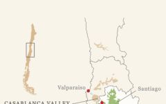 Veramonte Map of Casablanca and Colchagua Valley Winery Image